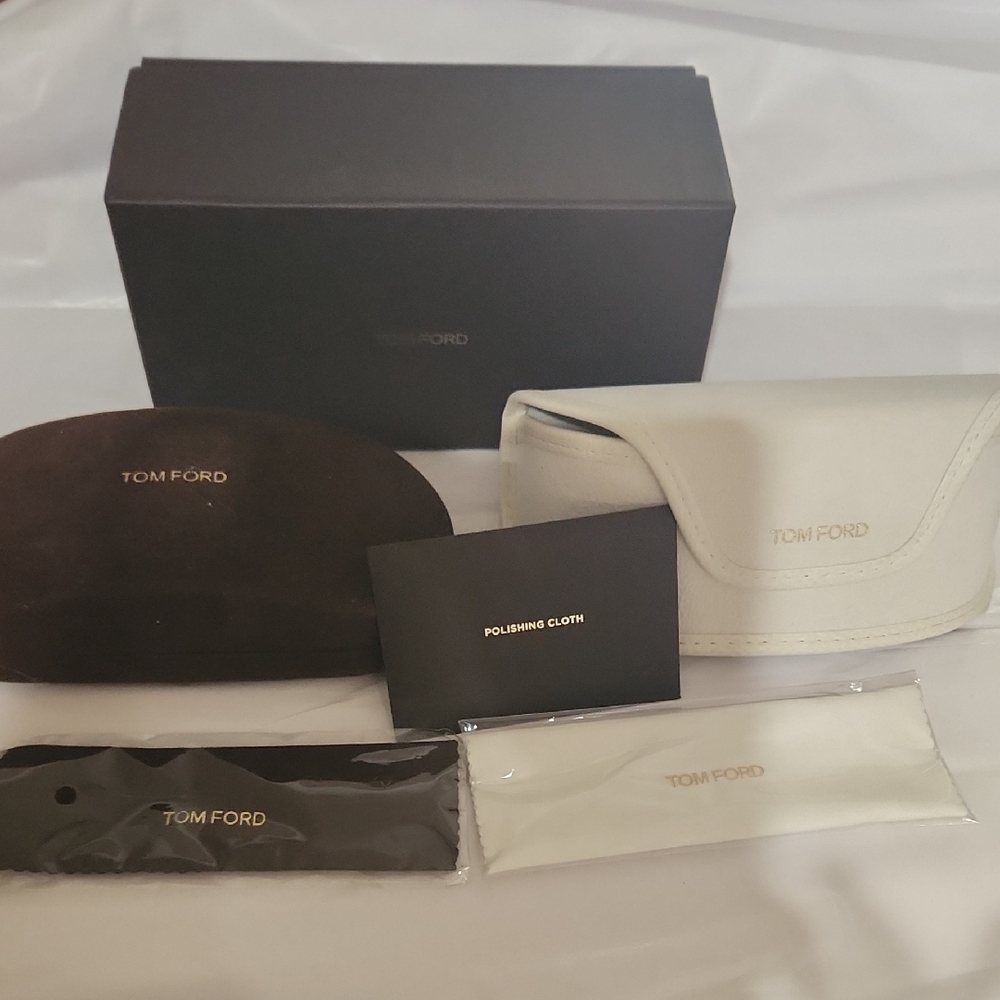 Tom Ford Black and White Sunglasses Case Set